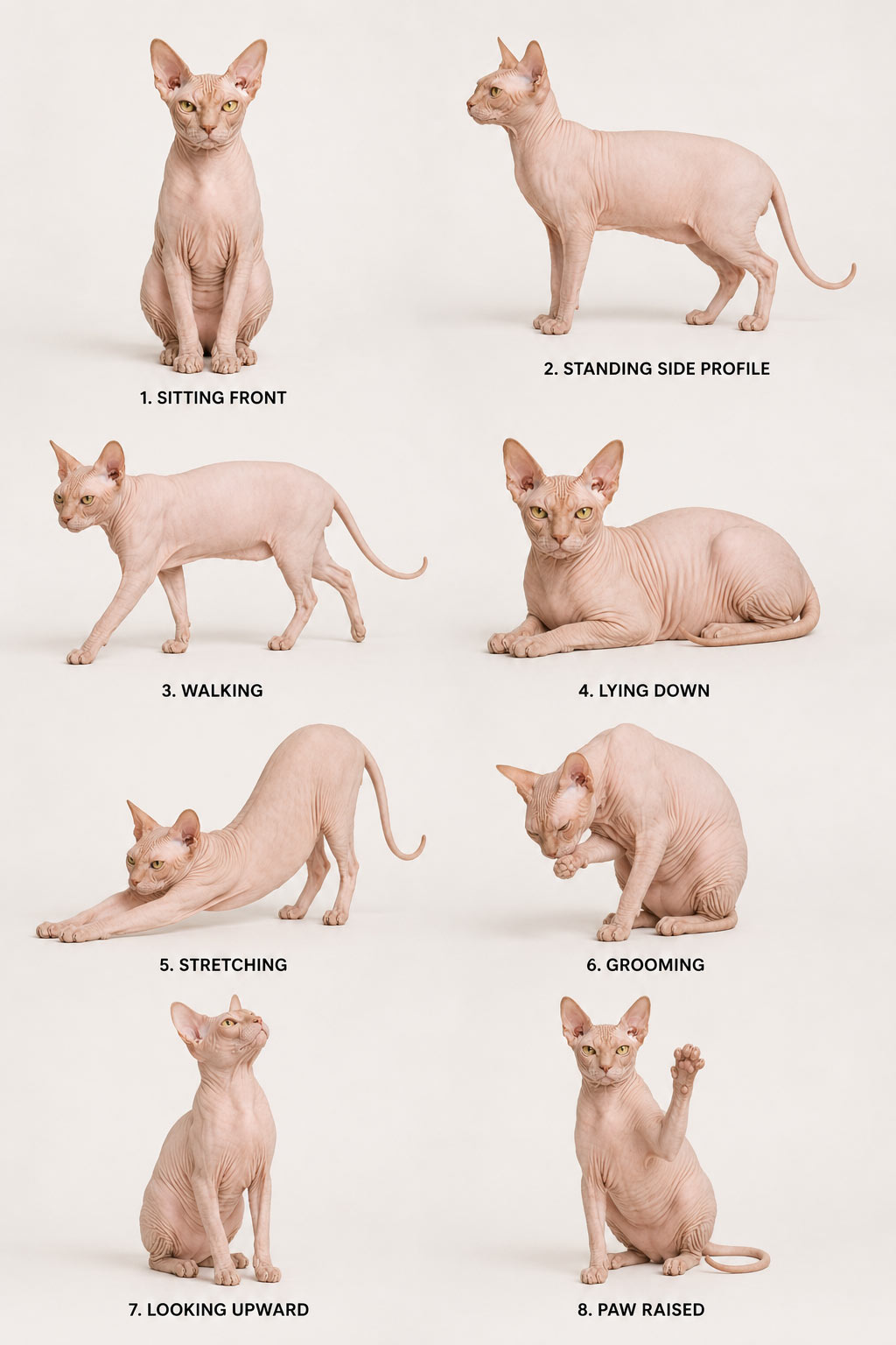 Mouvements du chat